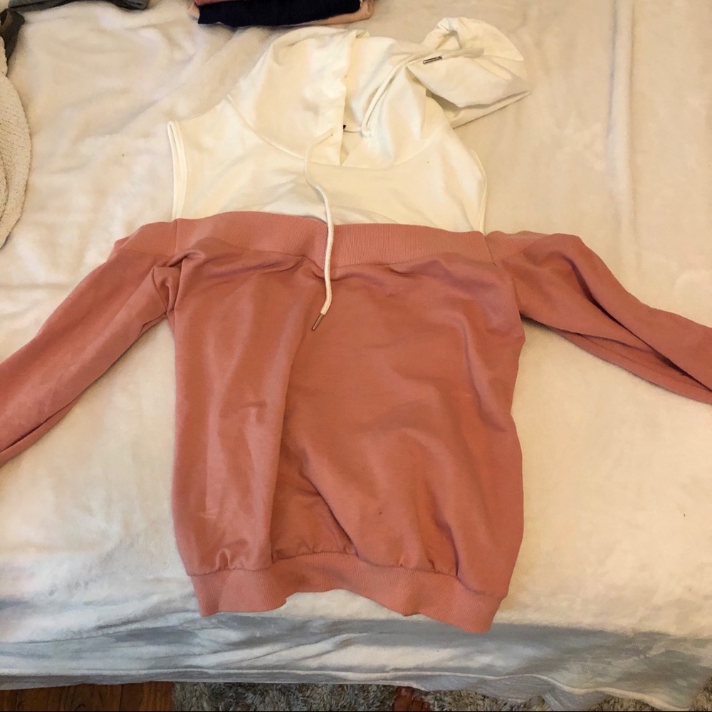 Shein cold shoulder sweatshirt
